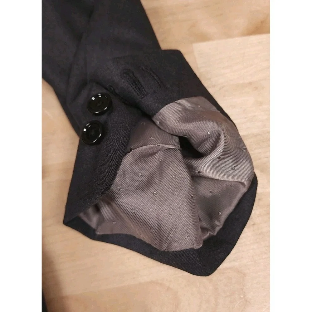 Indochino Luxury Mens 38R Blazer Solid Gray Wool Cashmere Sport Coat Jacket